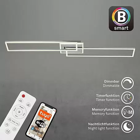 Brilo  LED-Wand- & Deckenleuchte Frame S