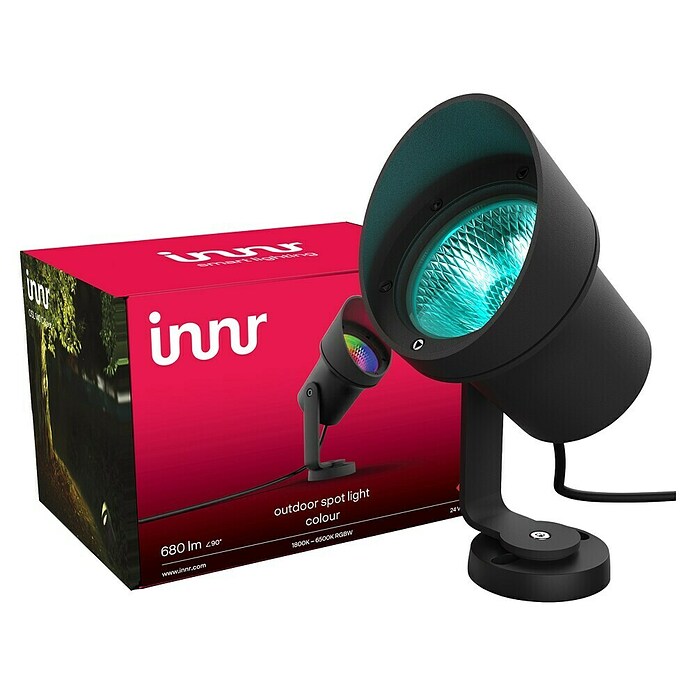 Innr Lighting LED-Gartenspot Erweiterung Smart Spot XL Colour (24 W, RGBW, IP65, 12,6 cm) | BAUHAUS