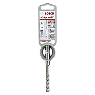 Bosch Professional Metallbohrer SDS Plus-7X (1 Stk., Durchmesser Bohrer: 8 mm)