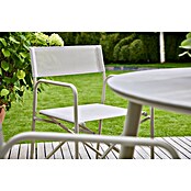Sunfun Solo Okrogla balkonska miza  (Ø x V: 120 x 74 cm, Aluminij in sintran kamen, Svetlo siva) | 8270 - Tische Metall | ICAA - Sommermöbel Tische | ICA - Sommermöbel | IC - Freizeit im Garten | I - Stadtgarten | BAUHAUS