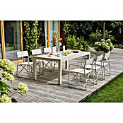Sunfun Maja Gartentisch Stone (L x B x H: 300 x 100 x 74 cm, Tischplatte aus Stein, Ausziehbar, Light-Greige) | BAUHAUS