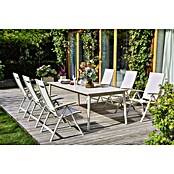 Sunfun Maja Garten-Positionssessel (Aluminium/Textil, Rückenlehne verstellbar, Light-Greige, B x T x H: 61 x 68 x 110 cm) | BAUHAUS