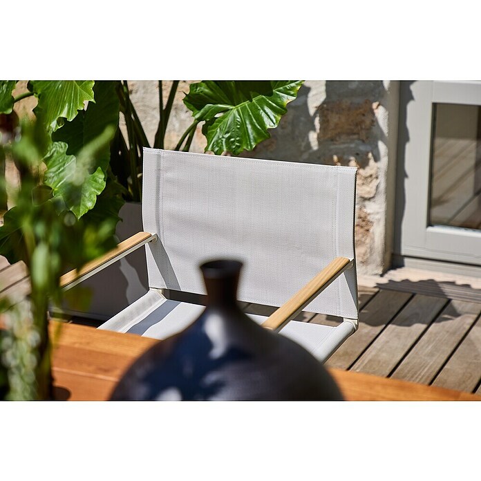 Sunfun Solo Gartenstuhl (Aluminium, Klappbar, Light-Greige, B x T x H: 56 x 51 x 83,5 cm) | BAUHAUS