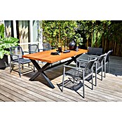 Sunfun Solo Gartensessel Rope (B x T x H: 67 x 63 x 85 cm, Night-Grey, Stapelbar) | BAUHAUS