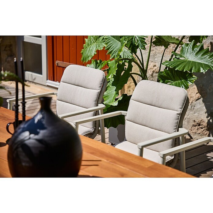 Sunfun Solo Niederlehner-Auflage Rope (Light-Greige, Passend für: Sunfun Solo Gartensessel) | BAUHAUS