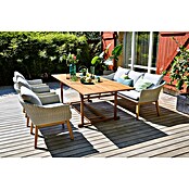 Sunfun Gartenmöbel-Set Diana/Paula (5 -tlg., Hellgrau/Akazie, Ausziehbar) | BAUHAUS