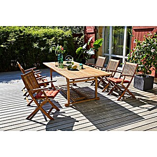 Sunfun Gartenmöbel-Set Diana (7 -tlg., Akazie, Ausziehbar)