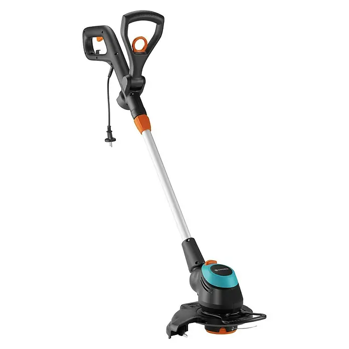 Gardena Elektro-Rasentrimmer EasyCut 450/25 - 450 W, Schnittbreite Faden: 25 cm - Gardena Elektro-Rasentrimmer mit ergonomischem Griff und verstellbarem Teleskopstiel für präzises Kantenschneiden und Rasenpflege.