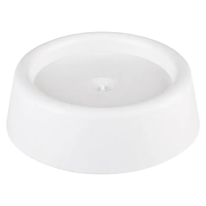 Möbelgleiter-Set - Durchmesser: 45 mm, Kunststoff, Weiß - Das Bild zeigt eine strahlend weiße, moderne Katzentränke mit einem minimalistischen Design, ideal für stilbewusste Tierhalter.
