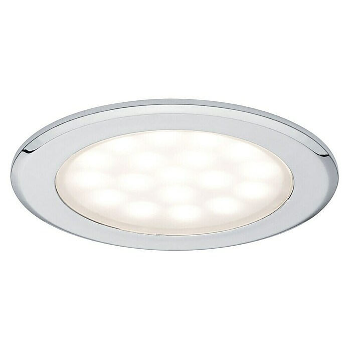 Paulmann LED-Einbauleuchten-Set (Chrom, 2 Stk., Lichtfarbe: Warmweiß, 3 000 K) | BAUHAUS