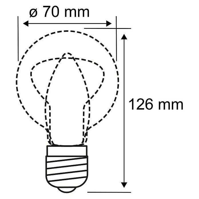 Paulmann LED žarulja Filament  (13 W, 1.521 lm, E27, 2.700 K) | BAUHAUS