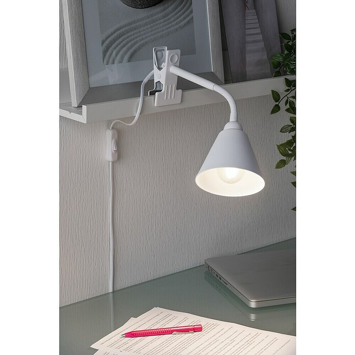 Paulmann Klemmleuchte Vitis (20 W, Weiß, Höhe: 370 mm) | BAUHAUS