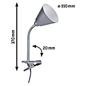 Paulmann Klemmleuchte Vitis (20 W, Grau, Höhe: 370 mm) | BAUHAUS