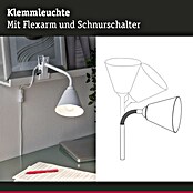 Paulmann Klemmleuchte Vitis (20 W, Weiß, Höhe: 370 mm) | BAUHAUS