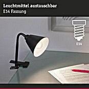 Paulmann Klemmleuchte Vitis (20 W, Schwarz, Höhe: 370 mm) | BAUHAUS