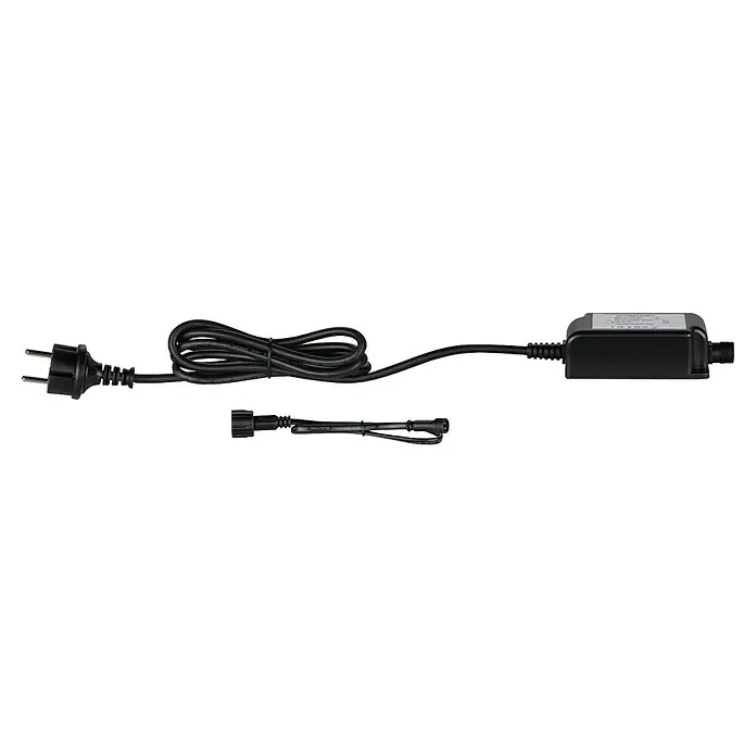 Paulmann Link & Light Trafo Power Supply - 8 VA, Schwarz - Schwarzes LED-Netzteil mit Kabel und Stecker für den europäischen Markt, geeignet für eine Vielzahl von Anwendungen.