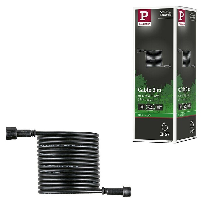 Paulmann Link & Light Verbindungskabel (Länge: 3 m, IP67) | BAUHAUS