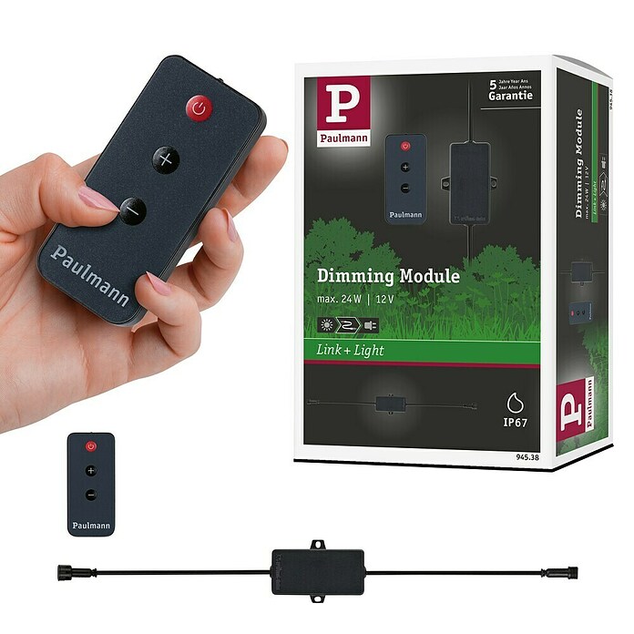 Paulmann Link & Light LED-Dimmer (Max. Leistung: 24 W, Kunststoff, Schwarz) | BAUHAUS