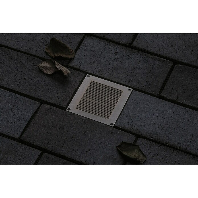 Paulmann Bodeneinbauleuchte Brick (Grau/Alu, 3 000 K, Quadratisch, Warmweiß) | BAUHAUS