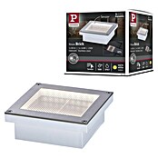 Paulmann Bodeneinbauleuchte Brick (Grau/Alu, 3 000 K, Quadratisch, Warmweiß) | BAUHAUS