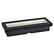 Paulmann Bodeneinbauleuchte Domenic (L x B x H: 8 x 20 x 3,7 cm, Rechteckig, 0,1 W, IP67, Schwarz) | BAUHAUS