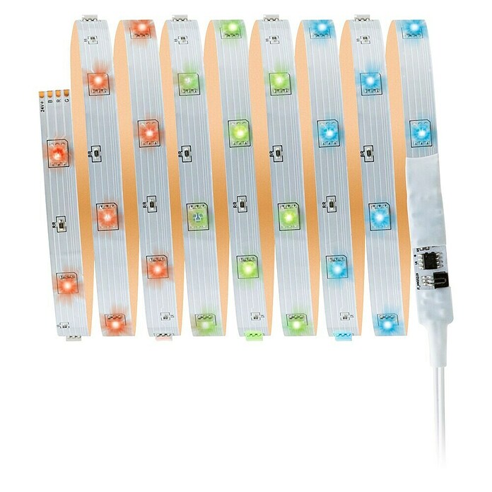 Paulmann LED-Band-Set RGB Stripe (Länge: 3 m, Lichtfarbe: Mehrfarbig, 8 W, 180 lm) | BAUHAUS