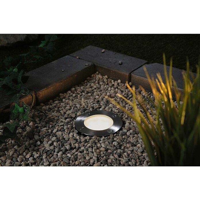 Paulmann Plug & Shine Foco para empotrar en suelo (4,6 W, Ø x Al: 9,8 x 9,5 cm) | BAUHAUS