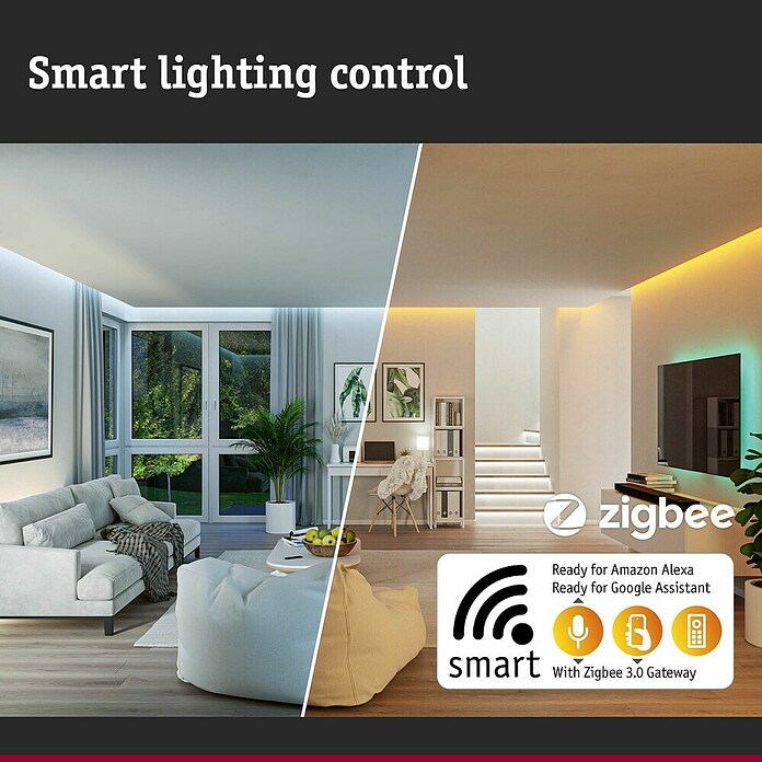 Paulmann Plug & Shine Aplique para exterior LED (5,5 W, RGBW, IP44, Temperatura del color: 3.000 K) | BAUHAUS