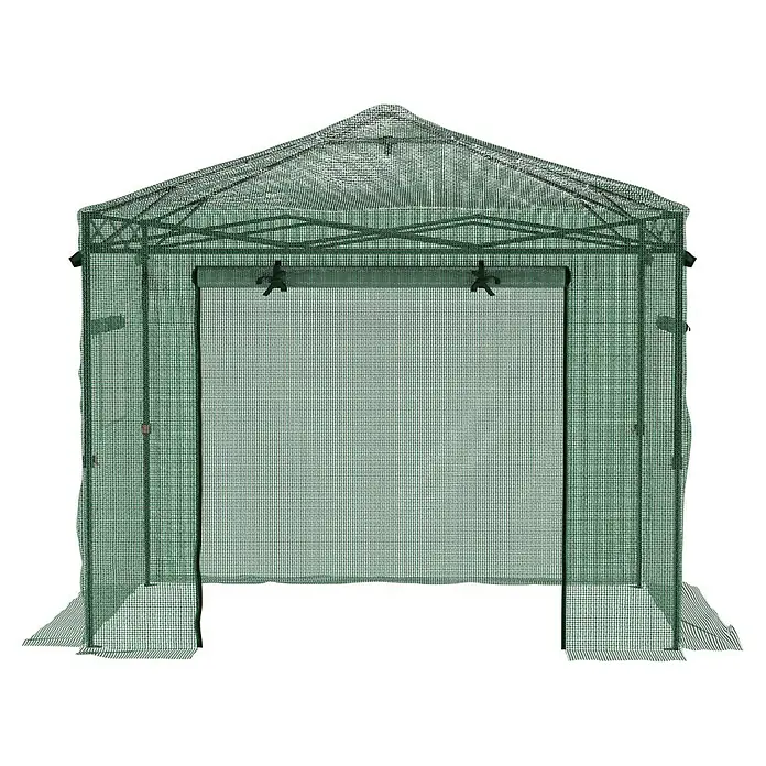 Gardol Folien-Gewächshaus Pop-Up - 240 x 180 x 245 cm, Metall, Kunststoff - Ein grünes Gewächshauszelt, ideal für den Garten. Es bietet Schutz und verlängert die Wachstumsperiode für Pflanzen.