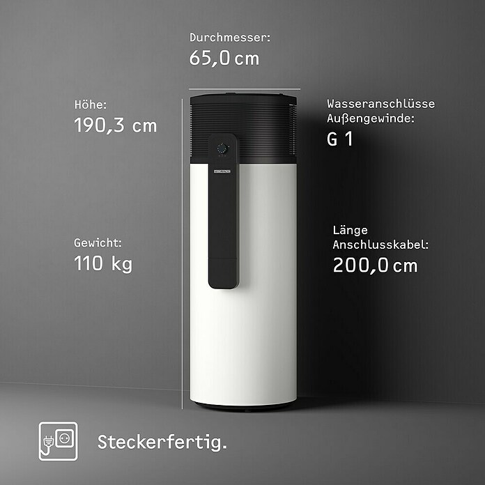 Stiebel Eltron Warmwasser-Wärmepumpe WWK-I 300 PLUS (Fassungsvermögen: 300 l) | BAUHAUS