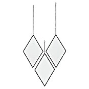 Espejo de pared Diamante Set de 3 uds (17 x 28 cm, Negro) | BAUHAUS
