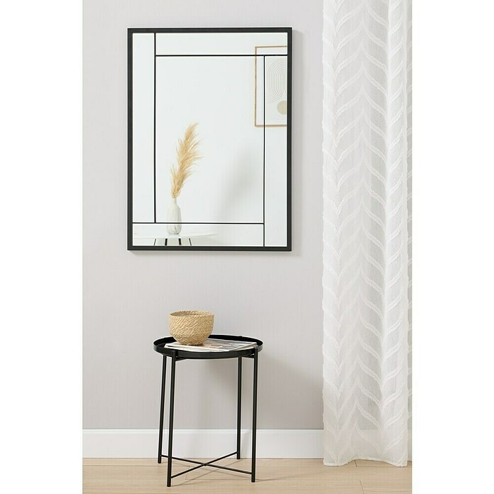 Espejo de pared Sono (70 x 95 cm, Negro) | BAUHAUS
