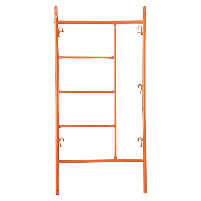 Altrad Marco vertical GS80001.F - An x Al: 100 x 200 cm - Marco de andamio naranja con peldaños y ganchos para andamios de construcción seguros para artesanos y trabajadores de la construcción.