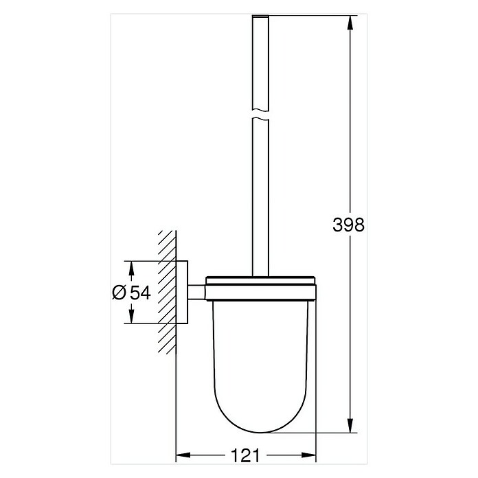 Grohe Essentials WC-Bürstengarnitur (Mit Halterung, Warm Sunset, Glänzend)