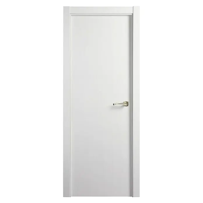 Solid Elements Pack puerta de interior Essen - 72 x 203 cm, Izquierda, Blanco - Una puerta interior blanca y elegante con un tirador moderno. La puerta cuenta con un diseño minimalista, que se integra perfectamente en espacios contemporáneos.