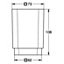 Grohe Selection Cube Zahnputzglas 