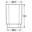 Grohe Selection Cube Zahnputzglas (Durchmesser: 73 mm, Glas) | BAUHAUS