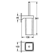Grohe Selection Cube WC-Bürstengarnitur (Metall, Chrom) | BAUHAUS