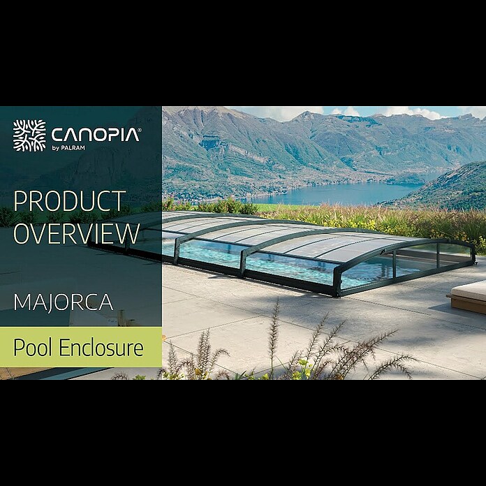Palram – Canopia Cubierta para piscina Majorca (Específico para: Piscina, L x An: 600 x 400 cm, Aluminio) | BAUHAUS