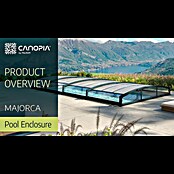 Palram – Canopia Cubierta para piscina Majorca (Específico para: Piscina, L x An: 600 x 400 cm, Aluminio) | BAUHAUS