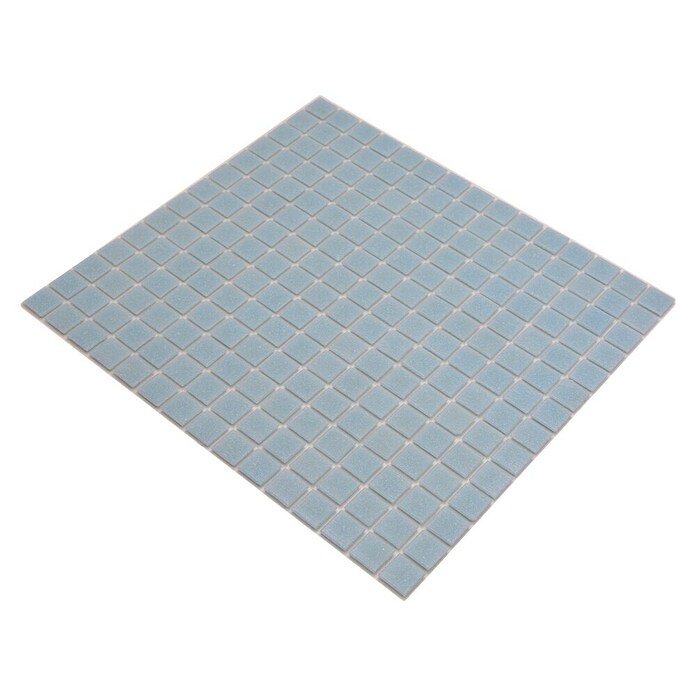 Mosaikfliese Quadrat Uni GM A 33P (L x B: 32,7 x 30,5 cm, Hellblau, Glänzend) | BAUHAUS