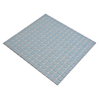 Mozaik pločica Quadrat Uni GM A 33P (D x Š: 32,7 x 30,5 cm, Svijetloplava, Sjaj)