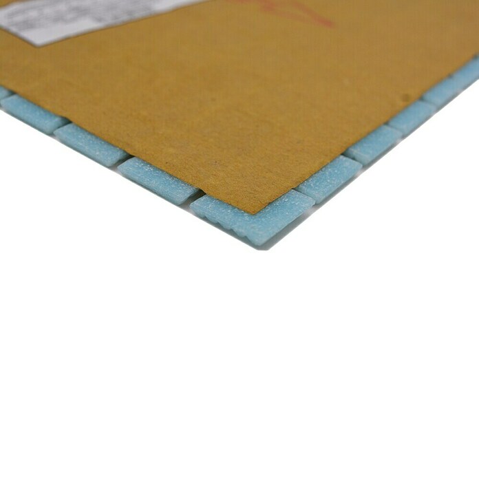 Mosaikfliese Quadrat Uni GM A 33P (L x B: 32,7 x 30,5 cm, Hellblau, Glänzend) | BAUHAUS