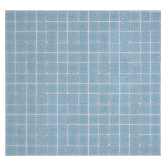 Mosaikfliese Quadrat Uni GM A 33P (L x B: 32,7 x 30,5 cm, Hellblau, Glänzend) | BAUHAUS