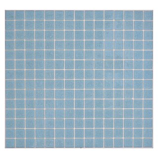Mosaikfliese Quadrat Uni GM A 33P (L x B: 32,7 x 30,5 cm, Hellblau, Glänzend)