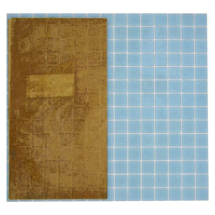 Mosaikfliese Quadrat Uni GM A 33P (L x B: 32,7 x 30,5 cm, Hellblau, Glänzend) | BAUHAUS