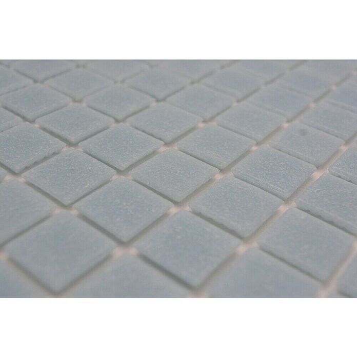 Mosaikfliese Quadrat Uni GM A 33P (L x B: 32,7 x 30,5 cm, Hellblau, Glänzend) | BAUHAUS