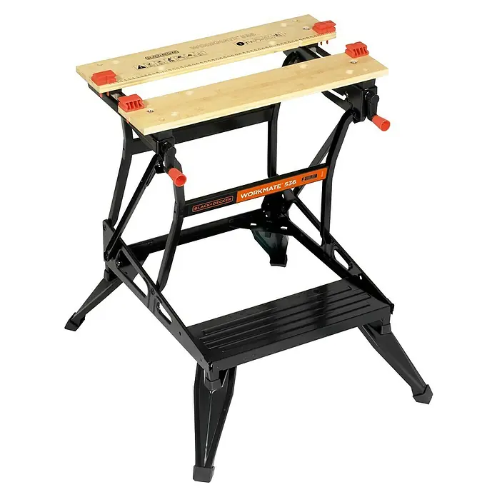 Black+Decker Werkbank Workmate® 536 - Belastbarkeit: 160 kg - Die Black+Decker Workmate 536 Werkbank, ein robuster und vielseitiger Arbeitsplatz für Heimwerker und Profis.