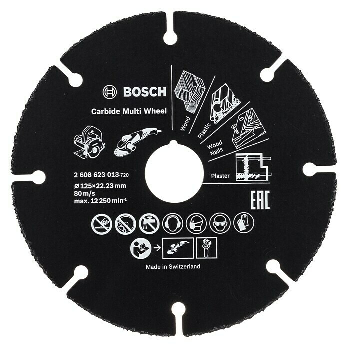 Bosch Professional Disco de corte de carburo (Diámetro disco: 125 mm, Apto para: Tubos, 1 ud.)