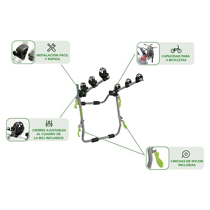 Soporte para bicicletas Gobiker Easy V3 Max (Acero, Apto para: 3 bicicletas) | BAUHAUS